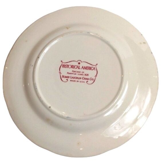 Vintage Homer Laughlin Purchase of Manhatten Island of 1666 Commemorative Plate - Picture 6 of 8